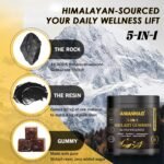 5 in 1 Wellness Gummies, Alpha Wellness Gummies, Shilajit Gummy for Men, with Shilajit | Ashwagandha | Sea Moss | Lion's Mane | Black Seed Oil, Stress, Focus, Energy & Immune Support, 60 Count - Image 5
