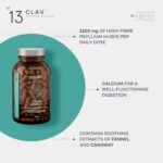 Psyllium Husks Capsules - 2200mg Soluble Fibre Supplement per Serving - Colon Complex with Fennel, Caraway Extract & Calcium - 120 Vegan Capsules - Made in Germany - Image 4