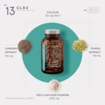 Psyllium Husks Capsules - 2200mg Soluble Fibre Supplement per Serving - Colon Complex with Fennel, Caraway Extract & Calcium - 120 Vegan Capsules - Made in Germany - Image 5