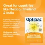 Optibac Probiotics Travel Abroad - Vegan Travel Probiotics - Digestive Supplement with Saccharomyces Boulardii, Lactobacillus & Bifidobacterium - Most Trusted & Recommended Brand - 20 Capsules - Image 4