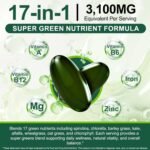 Organic Spirulina Capsules - 3100MG Per Serving, Spirulina Chlorella Powder Supplement, Green Algae Supplement Rich in Chlorophyll, Vegan & High Protein Non GMO, 300 Capsules - Image 10