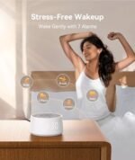 Dreamegg White Noise Machine - D1 Nova Sound Machine for Baby Adult, 25 Soothing Sounds, 9 Night Lights, Dimmable Display, Ideal Sleep Aid for Heavy Sleepers Bedroom - Image 4