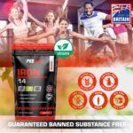 Iron Tablets High Strength 14mg - 60 Tablets - Vegan Energy Tablets for Tiredness and Fatigue - High Absorption Iron Supplements for Women and Men - Made in The UK by PROELITE - Image 8