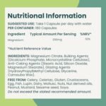 Premium Magnesium Citrate Tablets | 200mg Magnesium Supplement with Citric Acid | 180 Easy Tablets (6 Month’s Supply)| Assists with Energy Levels, Sleep, Anxiety & Migraines |UK Made - Image 3