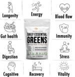 Super Greens Powder – Daily Essential Greens Superfood Blend with Wheatgrass, Barley Grass, Spinach, Broccoli, Kale, Moringa, Spirulina & Chlorella | Natural Energy, Gut & Immune Support - Image 5