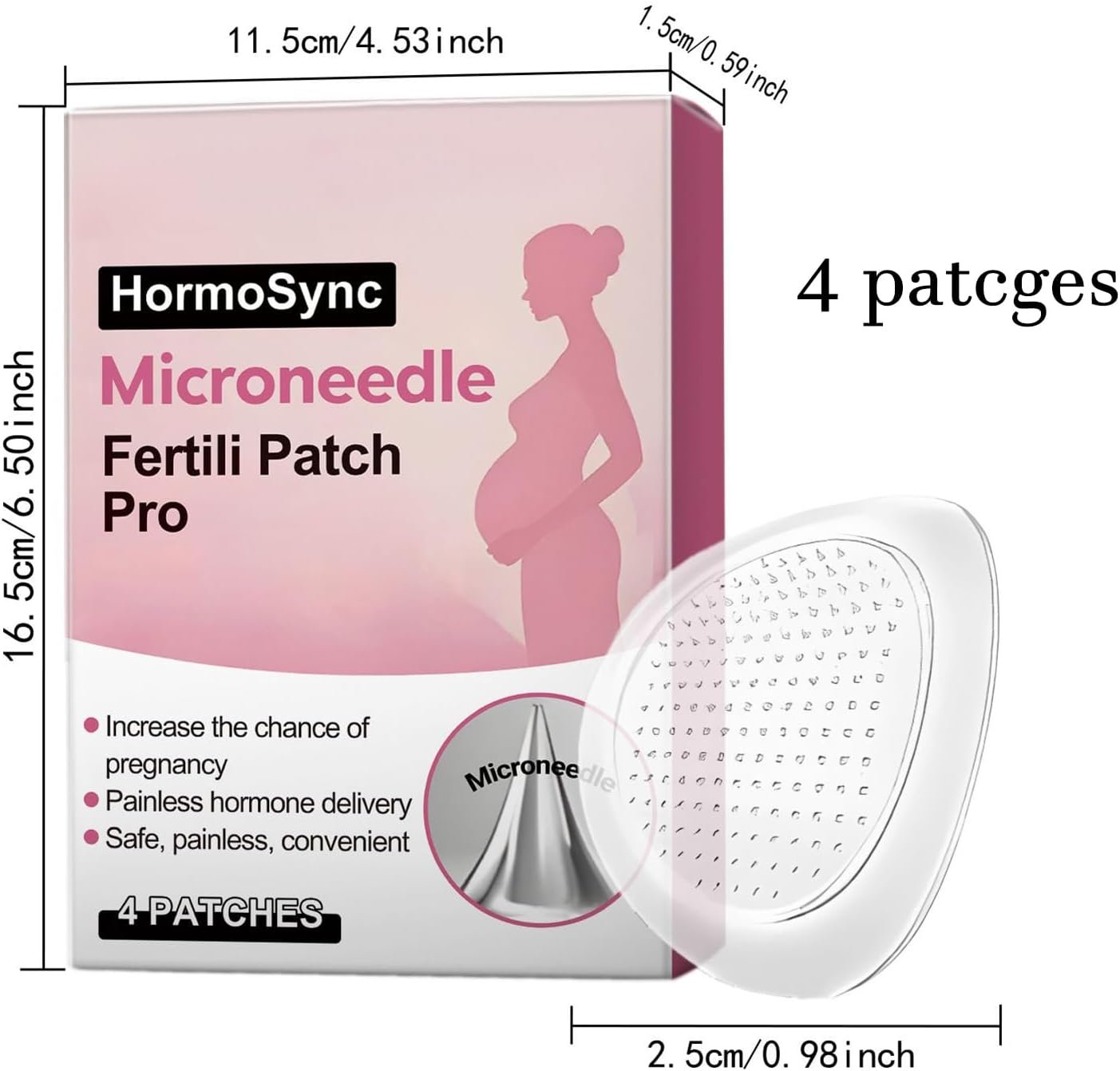 Microneedle Fertili Patch, Women’s Wellness Patch, Hor-mone Balance Patches, Supports Fertility & Wellness, Comfortable & Skin-Friendly, 5pcs Nude Color, For Restaurant, Business, Travel, Daily Use - Image 8