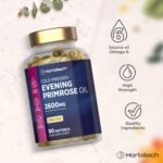 Evening Primrose Oil 2600mg | High Strength with Omega 6 GLA | Pure & Cold-Pressed | 90 Softgel Capsules | by Horbaach - Image 4