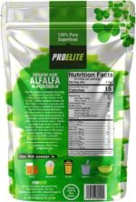 Organic Alfalfa Powder 250g Support Energy and Stress, Vegan Keto Green Superfood Supergreen Raw Natural Alfalfa Powder Juice Shots PROELITE - Image 6