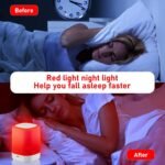 Red Light Therapy for Sleep Device, Red Night Lights with 670nm Wavelength, Touch Reds Light Sleep Lamp Aid to Support Deep Relaxation and Improve Sleeping for Adults & Kids Bedrooms - Image 5
