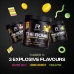 Reflex Nutrition The Muscle Bomb Caffeine Pre Workout Powder - 350mg Caffeine, 9g Citrulline Malate, 2.5g Beta Alanine - Energy, Pump & Focus for Explosive Workouts (Twizzle Lolly, 400g, 20 Servings) - Image 5