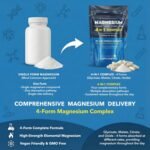 Magnesium Glycinate 4 in 1 Complex - 2000mg Bisglycinate, Malate, Citrate & Oxide Supplements - 90 High Potency Vegan Capsules Providing 506 Elemental Magnesium Per Serving - UK Made - Image 6