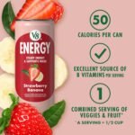 V8 + Energy, Healthy Energy Drink, Natural Energy from Tea, Strawberry Banana, 237 ml Can , 6 Count - Image 5