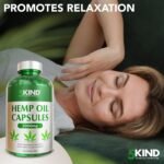 5kind Hemp Oil Capsules High Strength 2000mg - 180 Soft Gel Hemp Seed Oil 1000mg - Virgin, Cold Pressed Hemp Capsule - Naturally Rich Omega 3 6 9 High Strength - Image 9