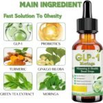 G-LP-1 Moringa Drops | G/LP-1 Oral Solution & Slimming Drops for W-eight Management, Natural Plant Extract Formula to Support Metabolism & Firming Skin, 30ML Liquid Drop Supplement for Men & Women - Image 3