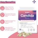 Candida Support Supplement | Powerful Yeast Balance & Vaginal Probiotics for Women Health | Candida Cleanse for Thrush and Yeast Infections with Live Bacteria & Botanical Extracts | Vegan Capsules - Image 3