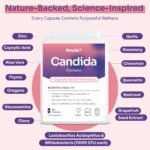 Candida Support Supplement | Powerful Yeast Balance & Vaginal Probiotics for Women Health | Candida Cleanse for Thrush and Yeast Infections with Live Bacteria & Botanical Extracts | Vegan Capsules - Image 7