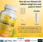 Vitamin D3 4000 IU Micro Tablets - 365 Day Supply, Easy to Swallow High Strength Premium Sunshine Vitamin | Max Strength Vitamin D Supplement, Vegetarian & Vegan Friendly, Made in UK by Grounded - Image 5