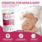 Folic Acid 400 mcg Tablets, 180 Vitamin B9 Tablets (6 Months Supply), Folate Fertility Supplement for Women, Vegan, Vegetarian, Supports Maternal Tissue Growth, Made in The UK - Image 5