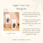 Night Time - Organic Herbal Tea | 15 Biodegradable Teabags | Caffeine Free | Natural Sleep Tea, Lavender & Chamomile - Image 4
