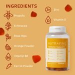 Immune System Booster – Vitamin C, D, B6, Zinc with Propolis & Rosehip – 60 Vitamin Gummies – for Kids, Men and Woman - Multivitamin Gummies - Image 3