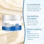 Magnesium Butter Natura Magnesium Cream, Magnesium Cream for Muscle Relaxation & Sleep Support, Magnesium Soothing Sleep Cream Moisturizing Body & Skin (90g) - Image 3