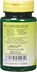 Health Plus Siberian Ginseng 600mg Energy Plant Supplement - 60 Tablets - Image 3