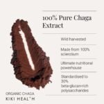 KIKI Health Organic Chaga Extract Mushroom Powder | Standardised to 30% Beta-Glucan-Rich Polysaccharides | Digestion, Energy, & Immune Support | Non-GMO, Vegan - 50g - Image 3