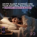AM:PM Sleep Gummies - 5-HTP, Zinc, Vitamin B6, Lemon Balm & Chamomile - Vegan Sleep Aid with Natural Ingredients - Berry Flavour - 60 Gummies (30 Day Supply) - Image 3