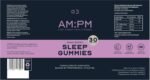 AM:PM Sleep Gummies - 5-HTP, Zinc, Vitamin B6, Lemon Balm & Chamomile - Vegan Sleep Aid with Natural Ingredients - Berry Flavour - 60 Gummies (30 Day Supply) - Image 7