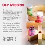 Nutriburst Biotin Beauty - Healthy Hair, Skin & Nails - Vegan Gummies • 2500mcg Biotin with Zinc, Iodine, Vitamins A, C, D3 & E - Mixed Berry Flavour • Sugar Free - Image 6