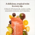 Free Soul CortiSoul with KSM-66® Ashwagandha, L-theanine, Magnesium & Reishi Mushrooms | Nutrient-Rich Superfoods, Adaptogens & Vitamins | Vegan | 30 Servings | Tropical Twist Flavour - Image 6