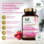 Premium Cranberry Concentrate 25,000mg with D-Mannose & Vitamin C |4 Month Supply x120 Tablets | Non-GMO, Gluten Free, Cranberries Fruit Extract Supplement for Women| UK Made by Royal Oak Health - Image 3