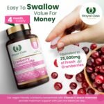 Premium Cranberry Concentrate 25,000mg with D-Mannose & Vitamin C |4 Month Supply x120 Tablets | Non-GMO, Gluten Free, Cranberries Fruit Extract Supplement for Women| UK Made by Royal Oak Health - Image 7