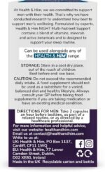 Health & Him Night Supplements for Men - 3 Months Supply of 60 Night Capsules - Men's Multivitamin with Magnesium, Ashwagandha & Chamomile - Vegan, Gluten-Free - Image 8