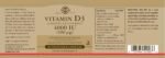 Solgar Vitamin D3 4000 IU (100 µg) Vegetable Capsules - 60 Count (Pack of 1) - Cholecalciferol - Keeps Bones and Teeth Healthy - Supports Muscle Function & Immunity - Vegetarian - Image 3