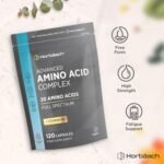 Amino Acid Supplement | Essential Complex | All BCAA & EAA Including Lysine & Arginine | Full Spectrum | 120 Vegan Powder Capsules | Free Form | by Horbaach - Image 4