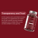 Iron and Vitamin C Gummies for Kids & Adults | 7mg Gentle Iron, 20mg Vitamin C Chewable | Vegan Natural Cherry Flavour | 2 Month Supply - Image 3