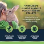 Marriage’s - Indoor Rabbit Food Pellets for Healthy Weight & Immune System, Dwarf & Baby Rabbit Food with Sunflower Seed, 100% Nutri Pressed, Suitable for 20 Weeks and Older (2kg) - Image 4