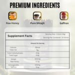ZENOVA X Himalayan Shilajit Honey Plus with Ashwagandha, Saffron, Ginseng | Gold Grade 100% Pure Honey and Shilajit | 15 Sticks for Energy Boost & Immune Support, 85+ Trace Minerals, 75%+ Fulvic Acid - Image 6