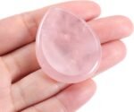 CrystalTears Rose Quartz Crystal Worry Stone Thumble Polished Healing Crystals Pocket Palm Stone Thumb Worry Stones for Anxiety Stress Relief Crystal Therapy - Image 5