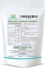 Herbal Magic's Organic Spinach Powder Green Superfood for Smoothies,Juice, Baking Free from Fillers & preservatives of&G Organic Certified (100g (Pack of 1)) - Image 3