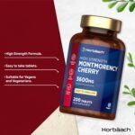 Montmorency Cherry Tablets 3600mg | 200 Count | Tart Cherry Extract | Vegan Concentrate | by Horbaach - Image 3