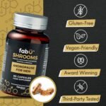 fabÜ Shrooms Andropause - Natural Shilajit & Lion's Mane Supplement for Men - Complete Multivitamin with Zinc, B12 & Minerals for Energy, Cognition & Testosterone Support - 60 Capsules - Image 3
