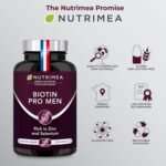 Organic Beard & Hair Growth Complex - with Biotin, Selenium, Zinc & Pumpkin Seeds - Against Hair Loss and Baldness - Promotes Beard Growth - Nutrimea - Made in France - Image 9