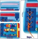 Children Calming Fidget Blanket, 49x31cm, Polyester Sensory Toy for Adults, Seniors, Focus, Stress Relief, Tension, Mood, Memory Support, Classroom, Use - Image 9