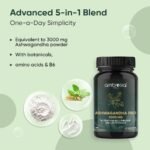 Ambrosial Ashwagandha Pro High Strength 3000 mg - 4 Months Supply with Vitamin B6, L-Theanine 100mg, L-Tryptophan 100mg & Black Pepper Extract – 5-in-1 Daily Formula, Vegan, UK Made – 120 Capsules - Image 3