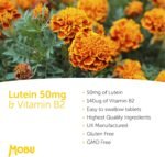 Lutein 50mg and Vitamin B2 | 120 Tablets | Vision Support | Eye Care Supplement | Eye Vitamins | Vegan GMP Approved | MOBU UK - Image 3