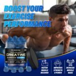 Creatine Gummies 5000mg | 120 Max Strength Muscle Growth | Recovery Supplements for Men & Women | Creatine Monohydrate Plus B12 and L-Taurine | Blueberry Flavour | 1 Month Supply - Image 3