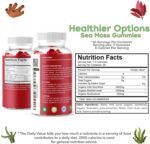 Irish Sea Moss Gummies with Bladderwrack & Burdock Root 5680 Mg | 60 Gummies | Strawberry Flavour | Vitamins & Minerals | Organic, Natural, Vegan, Gluten Free, Non GMO, High Strength - Image 7