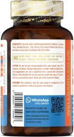 Vegan Vitamin C And Zinc by Wellgard - Maximum Recommended Daily Intake of Zinc, Made In UK - Image 7